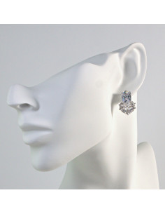 Kolczyki Glamour Cyrkonie  Lolita Akcesoria srebrny...