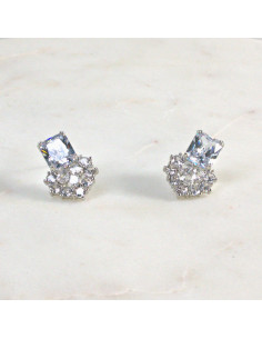 Kolczyki Glamour Cyrkonie  Lolita Akcesoria srebrny... 2