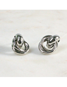 Kolczyki Glamour Węzełki  Lolita  Akcesoria srebrny... 2