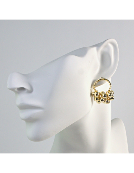 Kolczyki Złote Kuleczki  Lolita Akcesoria srebrny sztyft 925