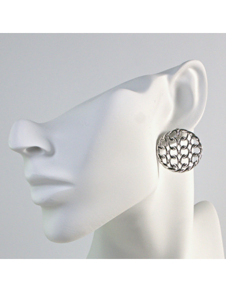 Kolczyki Srebrne Guziki  Lolita Akcesoria srebrny sztyft 925