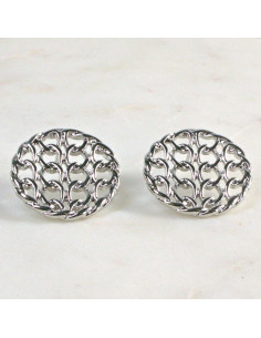 Kolczyki Srebrne Guziki  Lolita Akcesoria srebrny sztyft 925 2