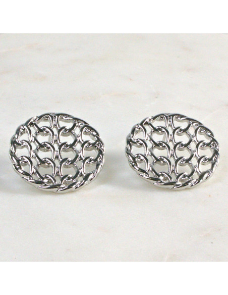 Kolczyki Srebrne Guziki  Lolita Akcesoria srebrny sztyft 925