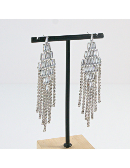 Kolczyki Wieczorowe z Cyrkoniami  Lolita Akcesoria srebrny sztyft 925