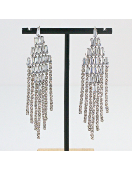 Kolczyki Wieczorowe z Cyrkoniami  Lolita Akcesoria srebrny sztyft 925