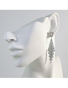 Kolczyki Wieczorowe z Cyrkoniami  Lolita Akcesoria...