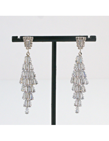 Kolczyki Wieczorowe z Cyrkoniami  Lolita...