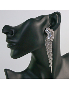 Kolczyki Wieczorowe z Cyrkoniami  MAXI  Lolita Akcesoria...