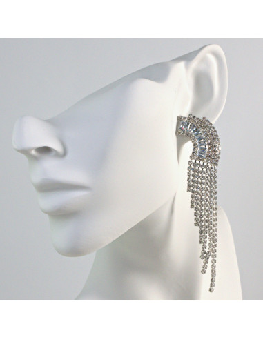 Kolczyki Wieczorowe z Cyrkoniami  MAXI  Lolita...