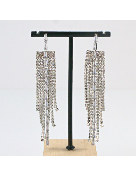Kolczyki Wieczorowe z Cyrkoniami  MAXI  Lolita Akcesoria srebrny sztyft 925