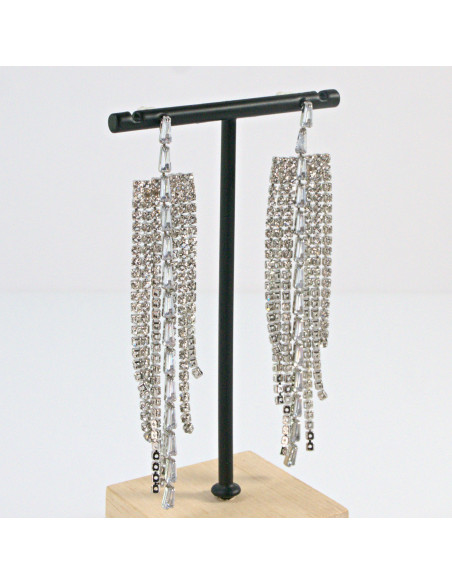 Kolczyki Wieczorowe z Cyrkoniami  MAXI  Lolita Akcesoria srebrny sztyft 925