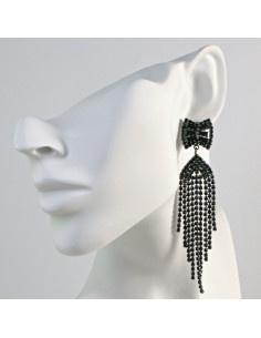 Kolczyki Wieczorowe z Cyrkoniami  MAXI  Lolita Akcesoria...