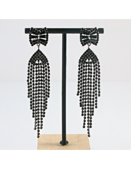 Kolczyki Wieczorowe z Cyrkoniami  MAXI  Lolita Akcesoria srebrny sztyft 925