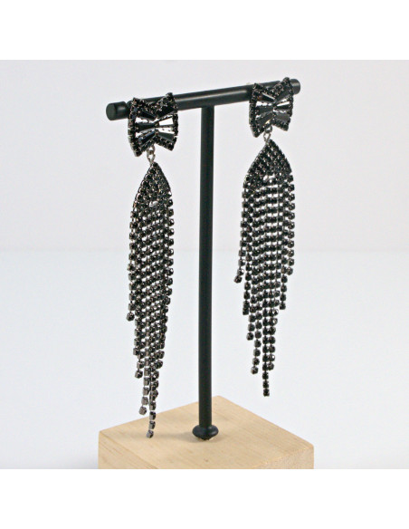 Kolczyki Wieczorowe z Cyrkoniami  MAXI  Lolita Akcesoria srebrny sztyft 925