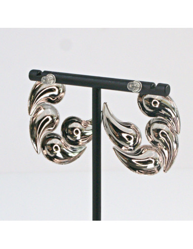 Kolczyki Maxi Srebrne Dwustronne Rogi   Lolita...