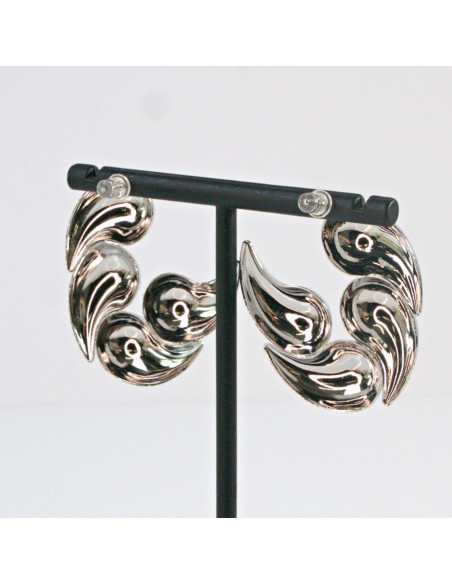 Kolczyki Maxi Srebrne Dwustronne Rogi   Lolita Akcesoria srebrny sztyft 925