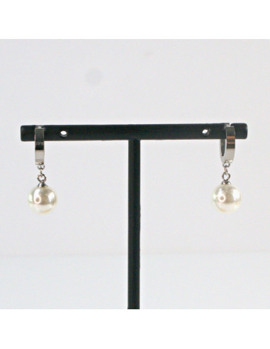 Kolczyki  ze stali chirurgicznej  Srebrne z...