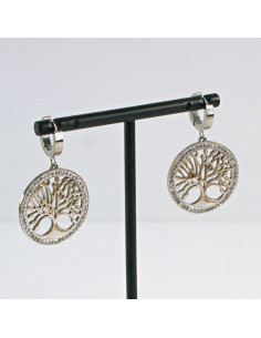 Kolczyki  ze stali chirurgicznej  Srebrne z Cyrkoniami... 2