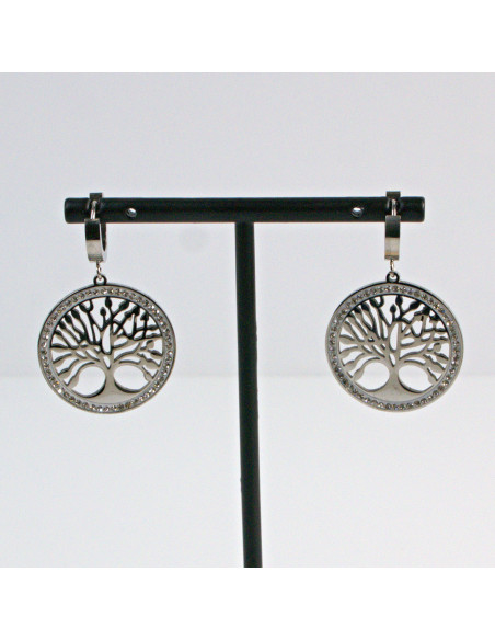 Kolczyki  ze stali chirurgicznej  Srebrne z Cyrkoniami Lolita Akcesoria