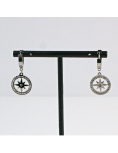 Kolczyki  ze stali chirurgicznej  Srebrne z Gwiazdką... 2