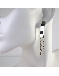 Kolczyki  ze stali chirurgicznej  Srebrne Łańcuszki...