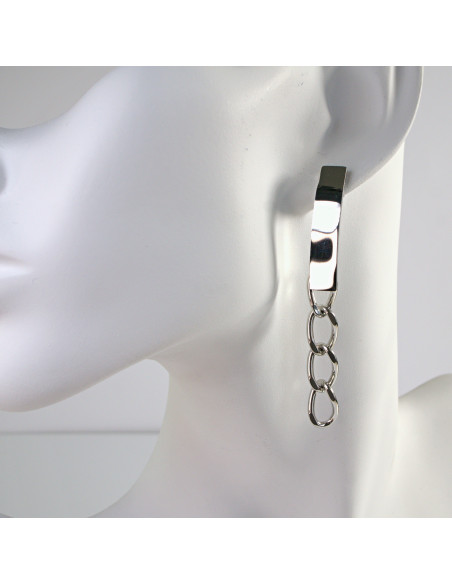 Kolczyki  ze stali chirurgicznej  Srebrne Łańcuszki Lolita Akcesoria