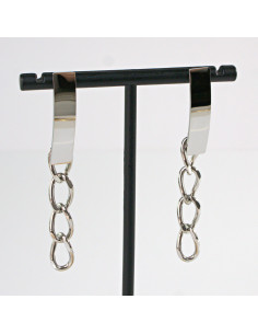 Kolczyki  ze stali chirurgicznej  Srebrne Łańcuszki... 2