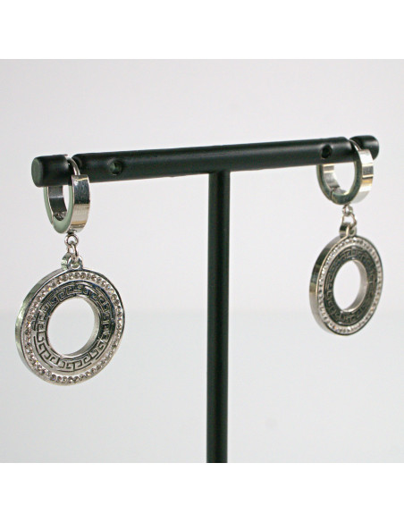 Kolczyki  ze stali chirurgicznej  Srebrne Lolita Akcesoria