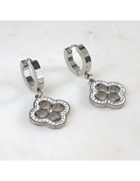 Kolczyki  ze stali chirurgicznej  Srebrne Lolita Akcesoria