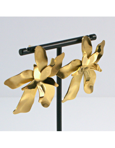 Kolczyki  ze stali chirurgicznej  Złote MAXI...