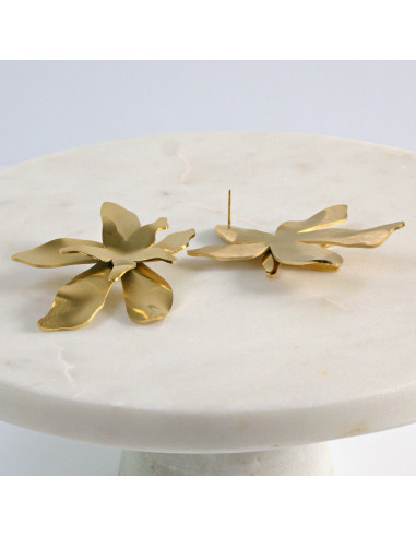 Kolczyki  ze stali chirurgicznej  Złote MAXI...