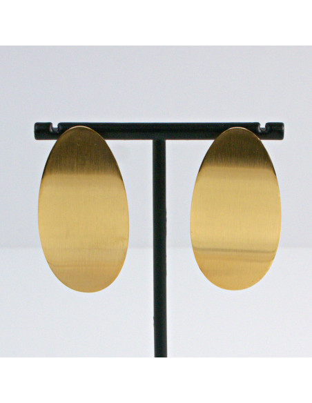 Kolczyki  ze stali chirurgicznej  Złote ELIPSY  MAXI Lolita Akcesoria