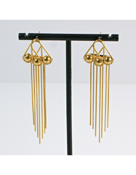 Kolczyki  ze stali chirurgicznej  Złote Wieczorowe MAXI Lolita Akcesoria