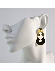 Kolczyki  ze stali chirurgicznej  Złote BOHO  Lolita...