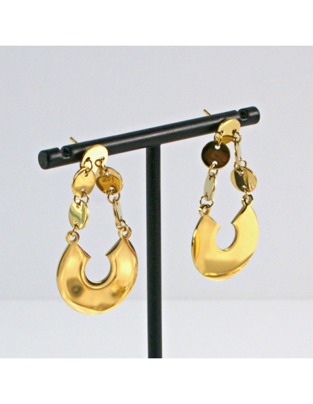 Kolczyki  ze stali chirurgicznej  Złote BOHO  Lolita Akcesoria