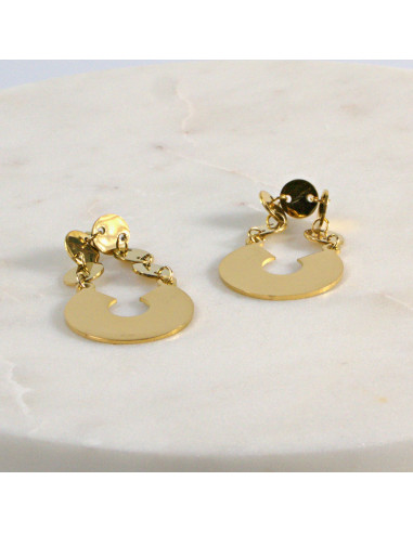 Kolczyki  ze stali chirurgicznej  Złote BOHO...