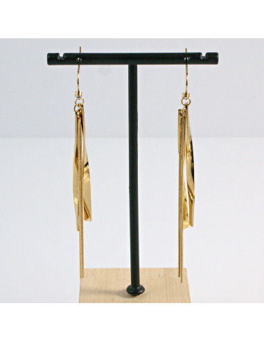 Kolczyki  ze stali chirurgicznej  Złote...