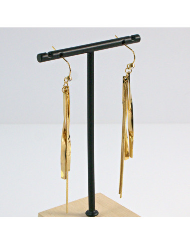 Kolczyki  ze stali chirurgicznej  Złote...