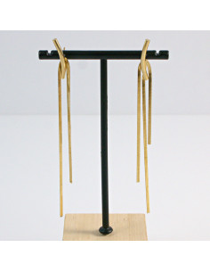 Kolczyki  ze stali chirurgicznej  Złote WIECZOROWE Lolita... 2