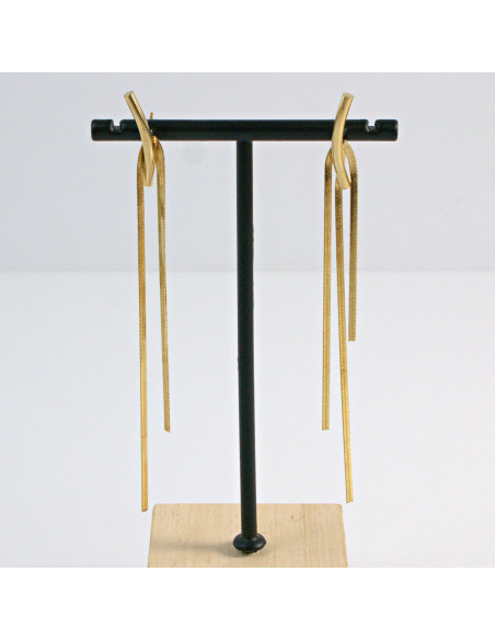 Kolczyki  ze stali chirurgicznej  Złote WIECZOROWE Lolita Akcesoria