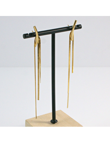 Kolczyki  ze stali chirurgicznej  Złote...