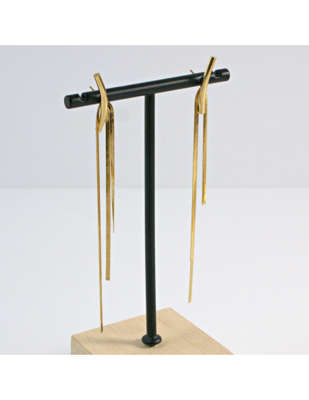 Kolczyki  ze stali chirurgicznej  Złote WIECZOROWE Lolita Akcesoria