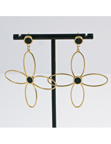 Kolczyki  ze stali chirurgicznej  Złote...