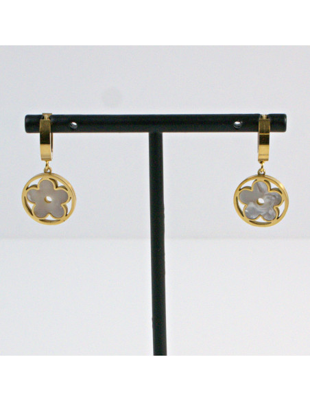 Kolczyki  ze stali chirurgicznej  Złote KWIATKI  Lolita Akcesoria