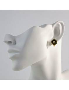 Kolczyki  ze stali chirurgicznej  Złote KÓŁECZKA  Lolita... 2