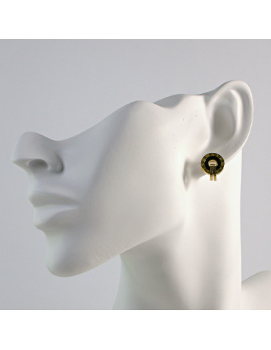 Kolczyki  ze stali chirurgicznej  Złote...