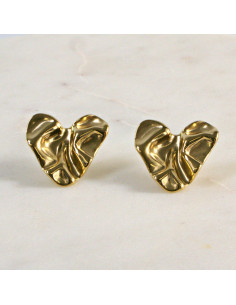 Kolczyki  ze stali chirurgicznej  ZŁOTE SERCA Lolita...