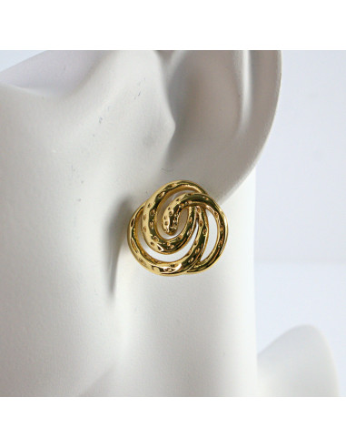 Kolczyki  ze stali chirurgicznej  ZŁOTE...