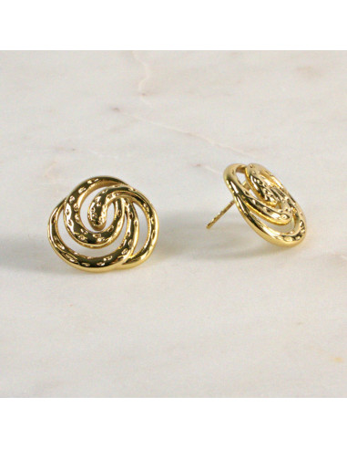 Kolczyki  ze stali chirurgicznej  ZŁOTE...