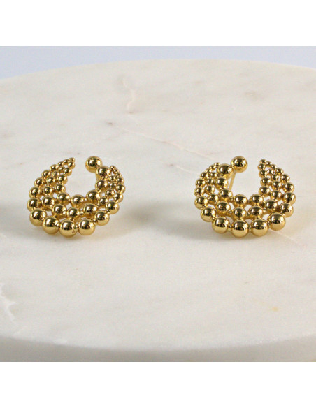 Kolczyki  ze stali chirurgicznej  ZŁOTE  BOHO  Lolita Akcesoria